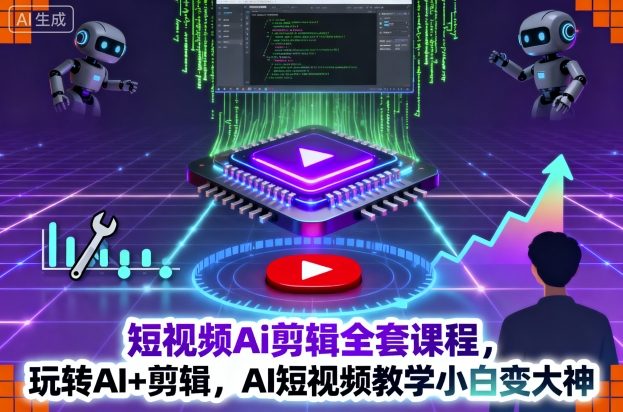 【20081】星辰短视频Ai剪辑全套课程，玩转AI+剪辑，AI短视频教学小白变大神