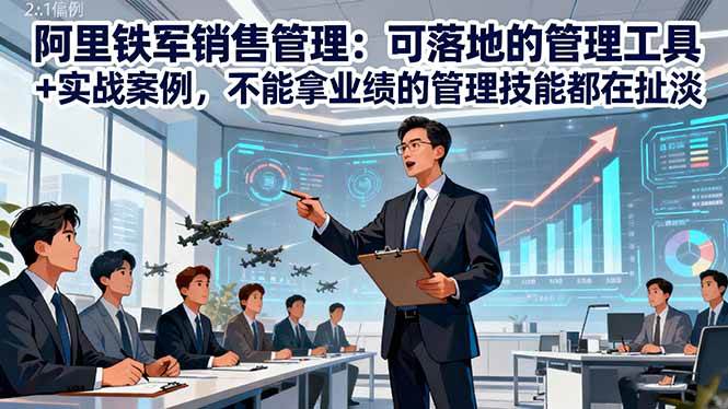 【20194】GY阿里铁军销售管理：可落地的管理工具+实战案例，不能拿业绩的管理都在扯淡
