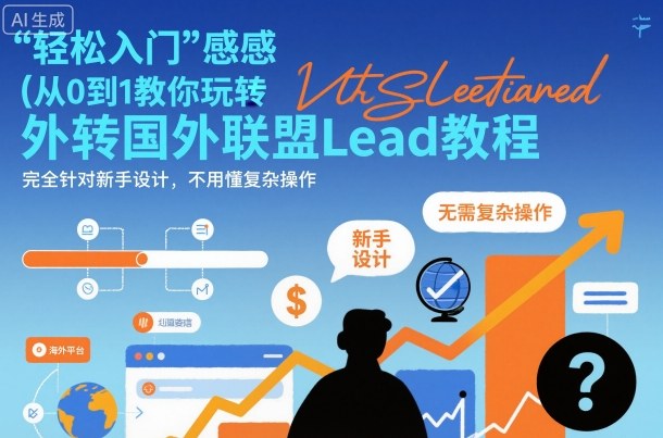 【20196】国外联盟賺美刀项目，从0到1教你玩转国外联盟Lead教程，纯新手可操作性100%