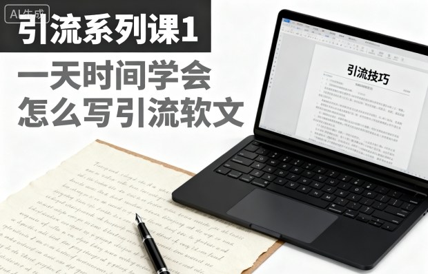 【20278】引流系列课1，一天时间学会怎么写引流软文