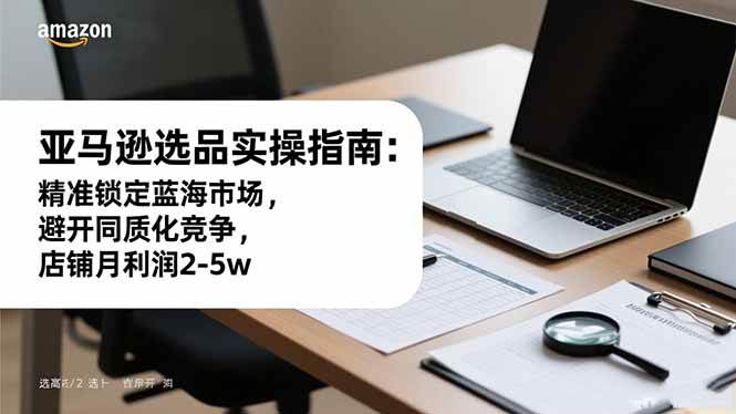 【20347】张景老师亚马逊选品实操指南：精准锁定蓝海市场，避开同质化竞争，店铺月利润2-5w