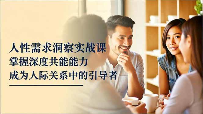 【20574】乌鸦救赎人性需求洞察实战课，掌握深度共感能力，成为人际关系中的引导者