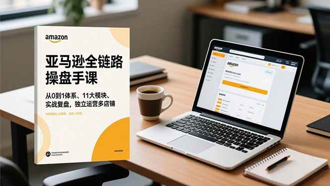 美迪亚马逊全链路操盘手课，从0到1体系、11大模块、实战复盘，独立运营多店铺