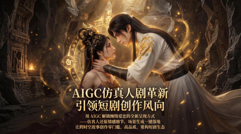 【21616】AIGC仿真人《合欢宗》短剧教学，用AIGC解锁缠绵爱恋的全新呈现方式，让跨时空故事创作零门槛、高品质，重构短剧生态