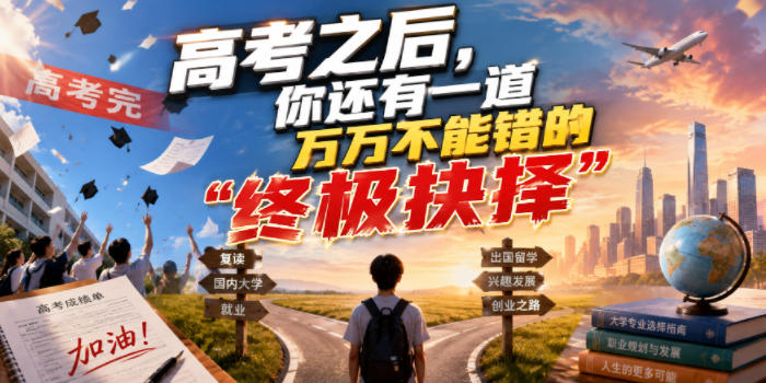 【21875】付费文章：高考之后，你还有一道万万不能错的“终极抉择”