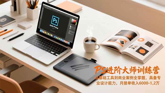 【20818】三叶老师PS进阶大师训练营，从基础工具到商业案例全掌握，具备专业设计能力，月接单收入6000-1.2万
