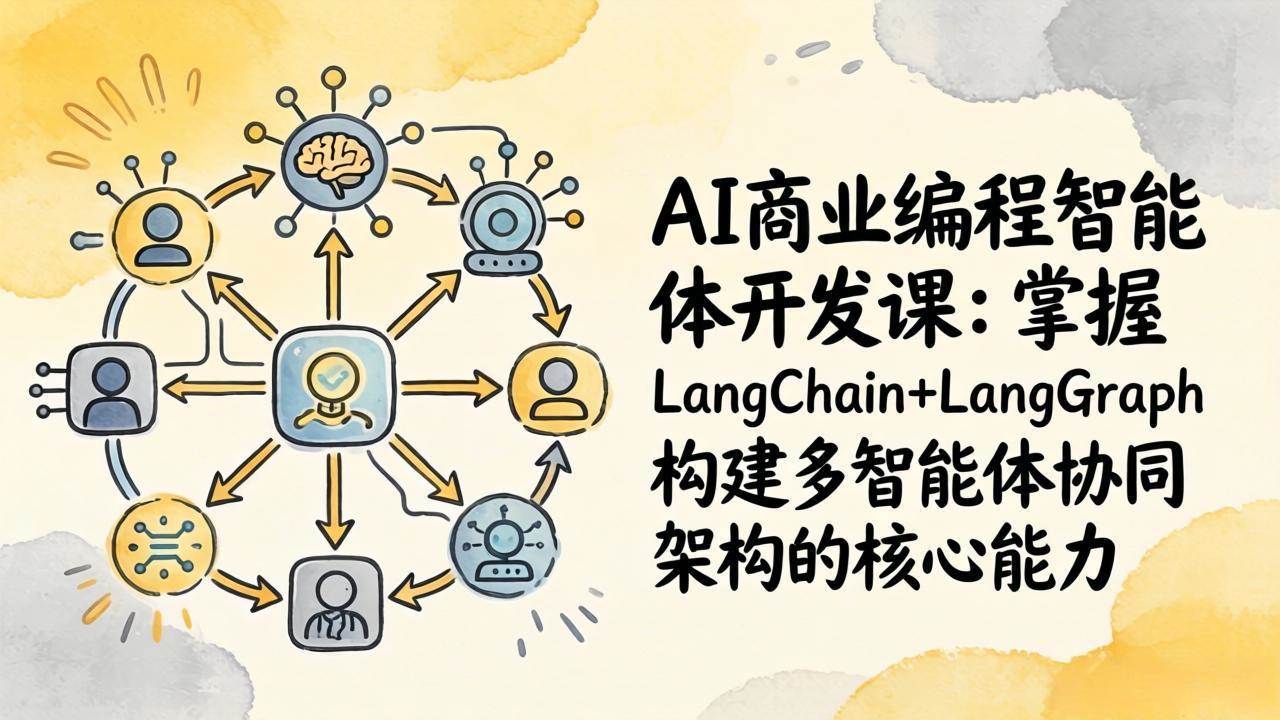 【21471】慕课网AI商业编程智能体开发课：掌握LangChain+LangGraph构建多智能体协同架构的核心能力